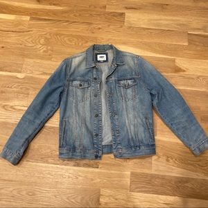 Old Navy Distressed Light Blue Denim Jacket